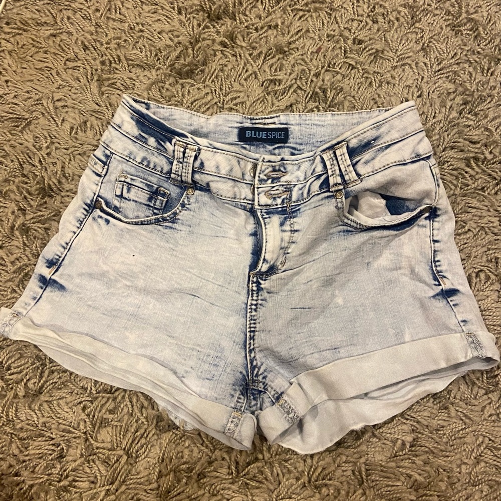 Blue Spice Jean Shorts